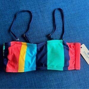 Sperry Multicolor Striped Bikini Top